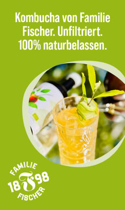 Unfiltrierter Kombucha - Familie Fischer 1898